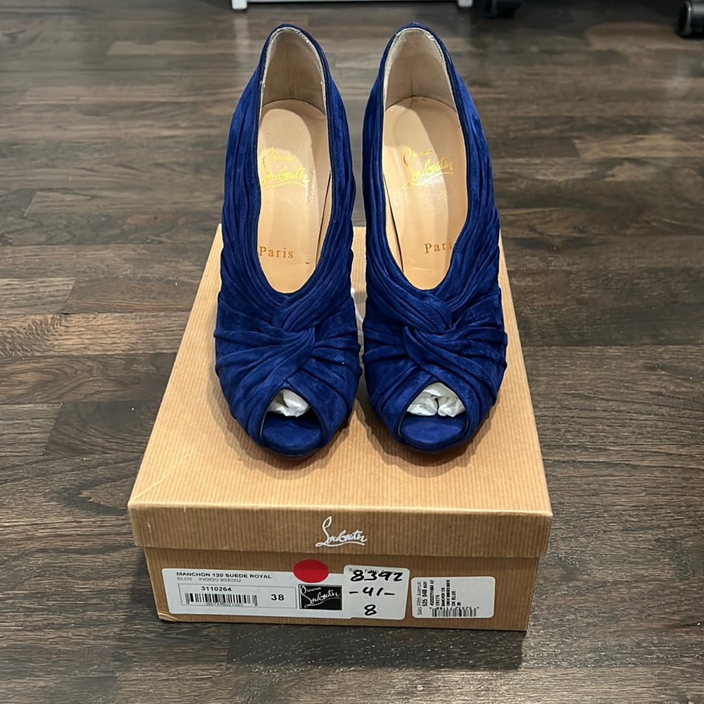 Christian Louboutin Manchon Suede Booties